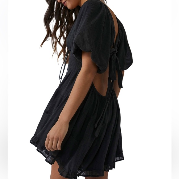 NWT Free People Women's Perfect Day Cotton Mini Dress, size XS - Picture 4 of 4
